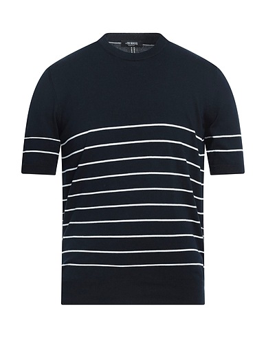 +39 MASQ Pullover Blu notte 100% Cotone