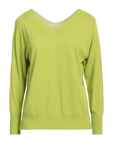 SOLOTRE Jumper Lime green 65% Viscose, 35% Polyamide