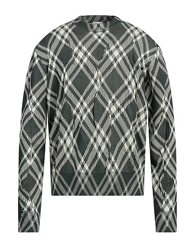 BURBERRY Jumper Dark green 81% Cotton, 19% Polyester, Polyamide