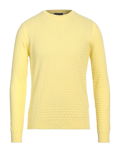 +39 MASQ Pullover Giallo 100% Cotone