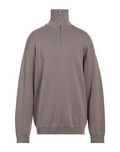 NEW AMSTERDAM SURFASSOCIATION Jumper with zip Taupe 50% Wool, 50% Acrylic