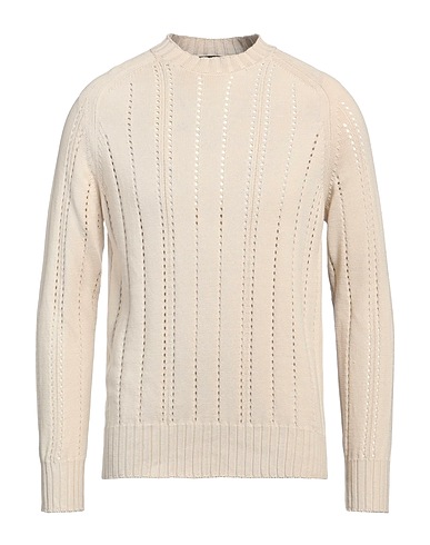 +39 MASQ Pullover Beige 100% Cotone