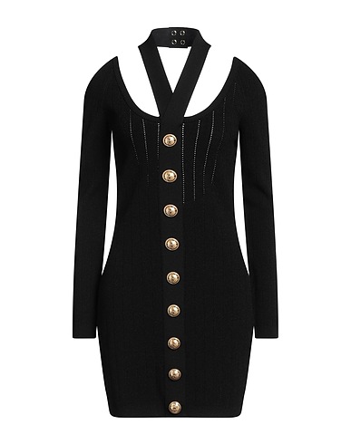 BALMAIN Elegant dress Black 83% Viscose, 17% Polyester