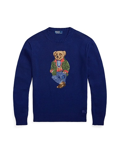 POLO RALPH LAUREN プルオーバー Polo Bear Cotton Sweater
 ネイビー コットン 100%
