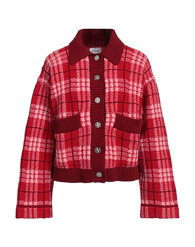 BARRIE Cardigan Brick red 100% Cashmere