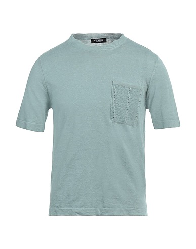 +39 MASQ Pullover Avio 75% Lino, 25% Cotone