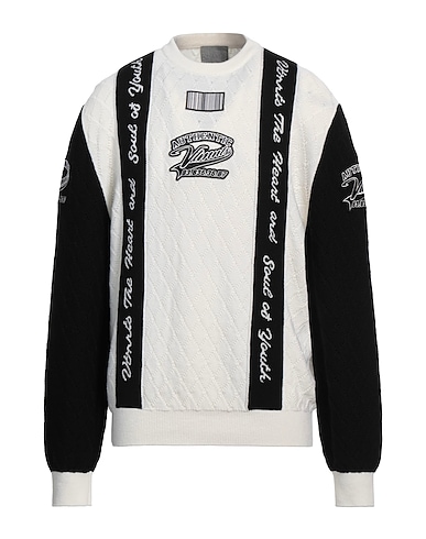 VTMNTS Jumper White 98% Merino Wool, 2% Polyamide