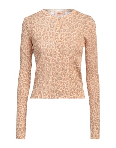 TWINSET Cardigan Beige 82% Cotton, 18% Polyamide