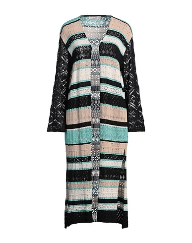 AKEP Strickjacke Sand 43% Leinen, 27% Baumwolle, 26% Viskose, 4% Polyester