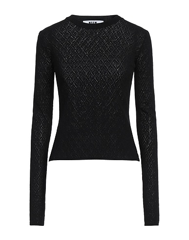 MSGM Sweater Black 70% Viscose, 30% Polyester
