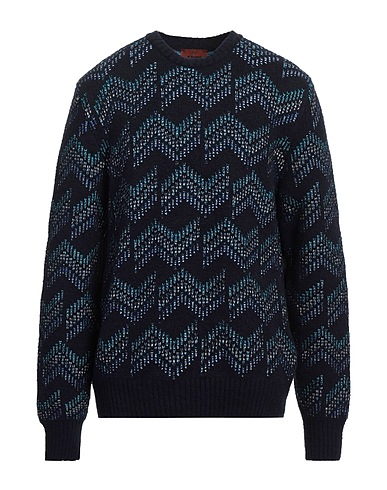 MISSONI Jumper Midnight blue 85% Cotton, 13% Polyamide, 2% Elastane