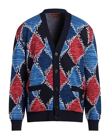 MISSONI Cardigan Blu 100% Cotone