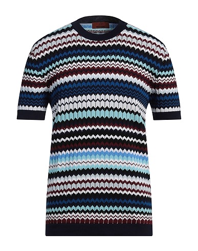 MISSONI Pullover BLU NAVY 100% Coton