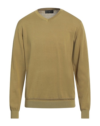 LIU •JO MAN Jumper Military green 100% Cotton