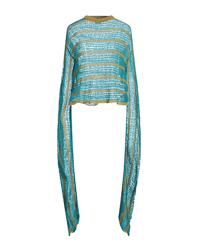 VITELLI Jumper Turquoise 100% Mohair wool