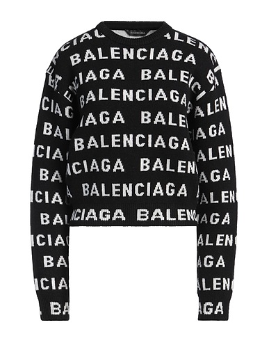BALENCIAGA Jumper Black 98% Wool, 2% Polyamide