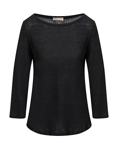 PUROTATTO Jumper Black 100% Linen