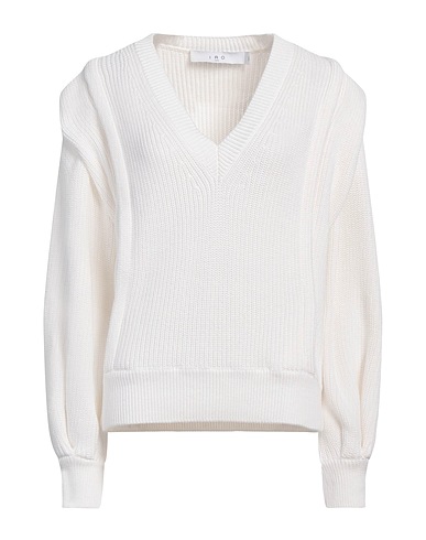 IRO Sweater White 57% Cotton, 35% Polyester, 8% Wool