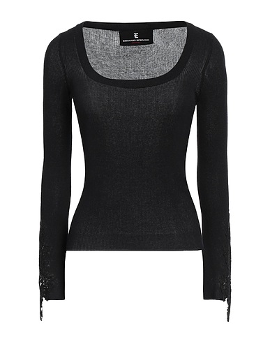 ERMANNO SCERVINO Jumper Black 90% Cotton, 10% Polyamide