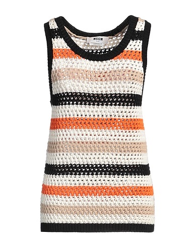 MSGM Top Beige 100% Cotton
