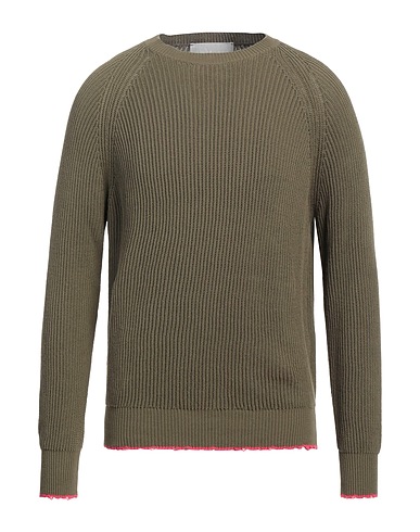 AMARANTO Sweater Military green 100% Cotton