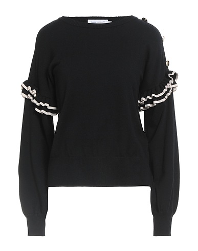 SIMONA CORSELLINI Jumper Black 49% Viscose, 30% Polyester, 21% Polyamide