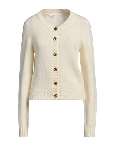 PALM ANGELS Cardigan Avorio 80% Lana, 20% Poliammide, Acrilico