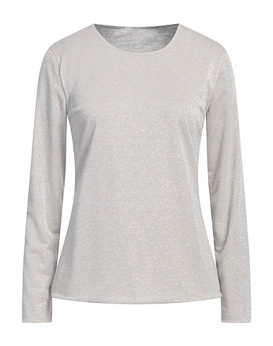PUROTATTO T-shirt Light grey 50% Modal, 50% Polyester