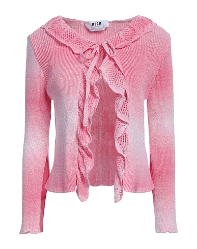 MSGM Cardigan Fuchsia 88% Cotton, 12% Polyamide