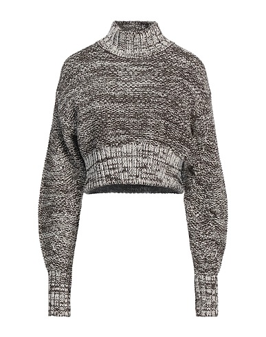 REMAIN BIRGER CHRISTENSEN Polo neck Dark brown 44% Linen, 41% Cotton, 15% Polyamide