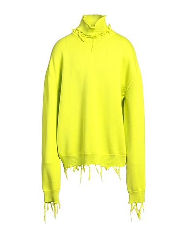 VETEMENTS Turtleneck Lime green 100% Merino Wool