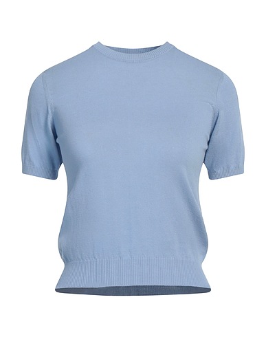 DOUUOD Jumper Light blue 70% Cotton, 30% Silk