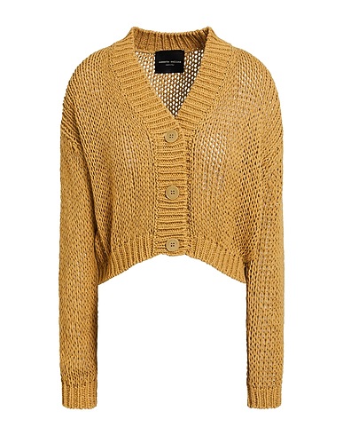 ROBERTO COLLINA Cardigan Khaki 66% Cotton, 34% Polyamide