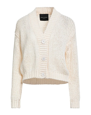 ROBERTO COLLINA Cardigan White 66% Cotton, 34% Polyamide