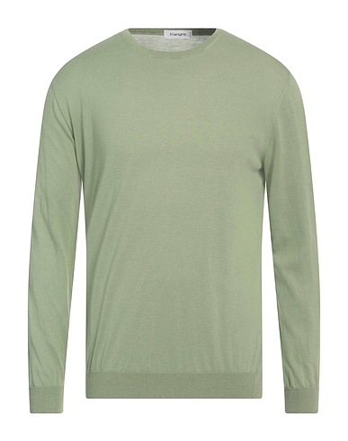 KANGRA Pullover Verde salvia 60% Seta, 40% Cotone
