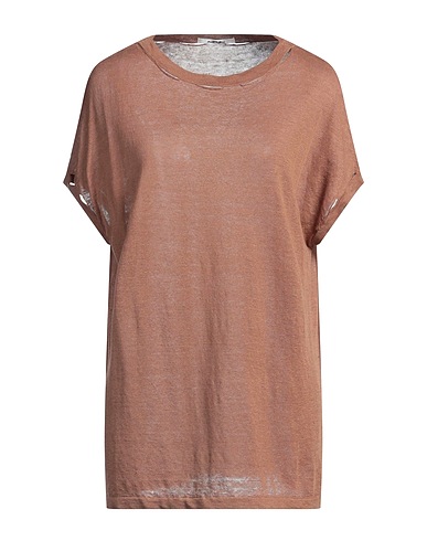 KANGRA Pullover Marrone 100% Lino