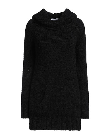 DONDUP Jumper Black 53% Wool, 21% Acrylic, 17% Alpaca wool, 9% Polyamide