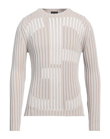 GIORGIO ARMANI Sweater Light grey 79% Cotton, 21% Silk