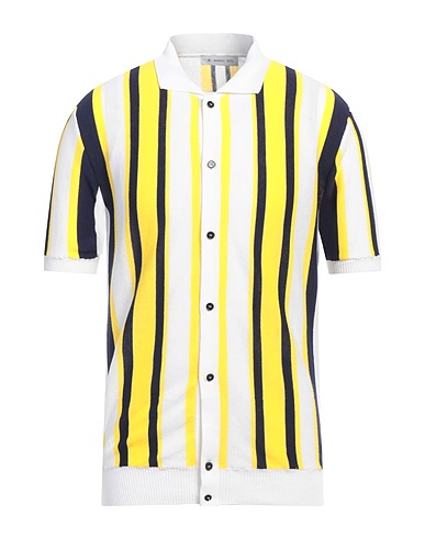 MANUEL RITZ Cardigan Giallo 100% Cotone