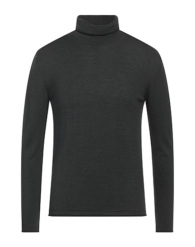 LIU •JO MAN Polo neck Dark green 50% Acrylic, 50% Wool