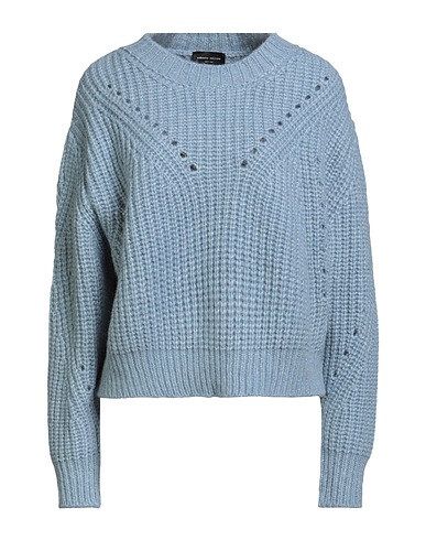 ROBERTO COLLINA Pullover Blu chiaro 68% Lana di baby alpaca, 22% Nylon, 10% Lana