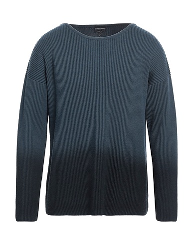 GIORGIO ARMANI Pullover Avio 100% Lana Vergine