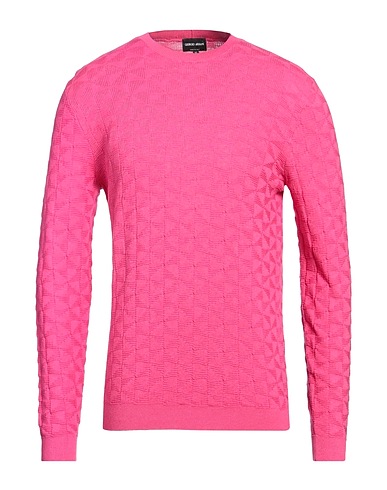 GIORGIO ARMANI Pullover Magenta 50% Cotone, 30% Cachemire, 20% Seta, Poliammide, Elastan