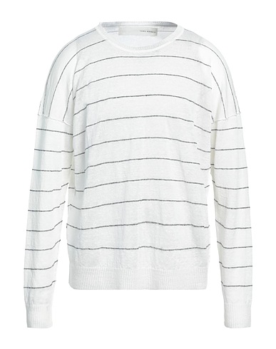 ISABEL BENENATO Sweater White 100% Linen