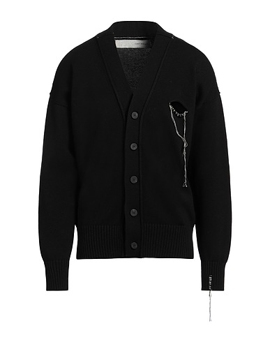 ISABEL BENENATO Cardigan NERO 100% Cotton