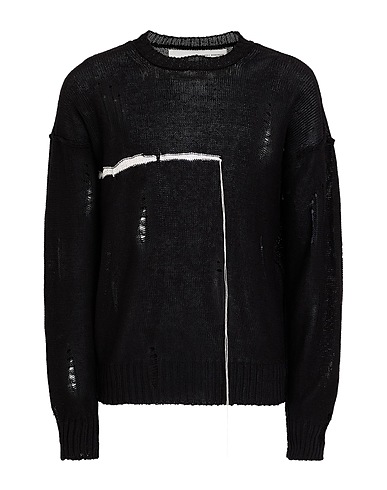 ISABEL BENENATO Jumper Black 100% Linen