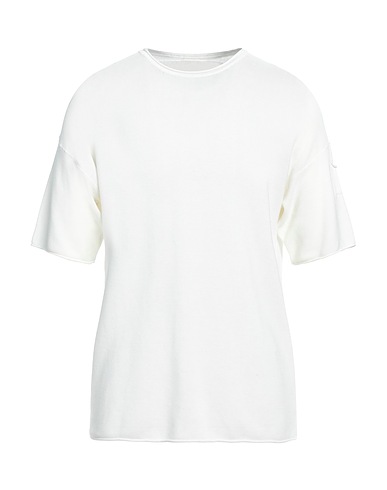 ISABEL BENENATO Πουλόβερ Off white 100% Βαμβάκι