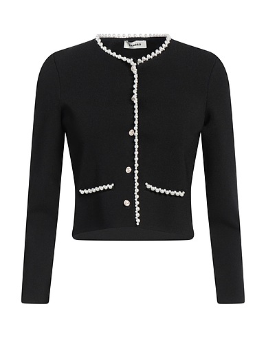 SANDRO Cardigan Black 54% Viscose, 44% Polyamide, 2% Elastane