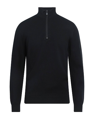 OUTHERE Jumper with zip Black 72% Recycled viscose, 28% PBT - Polybutylene terephthalate