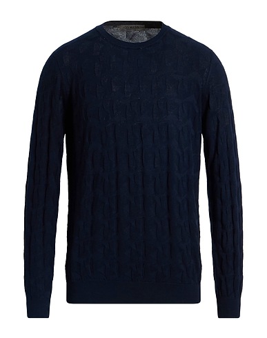 MASQ Pullover Blu notte 100% Cotone